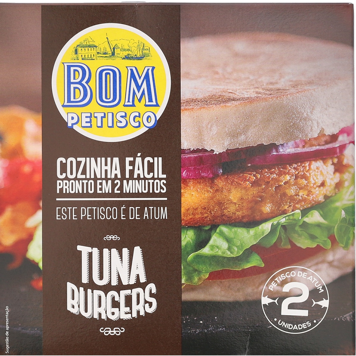 Hambúrguer de Atum 2 Unidades embalagem 150 g