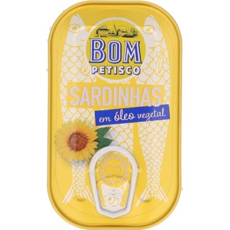 Sardinhas em Óleo lata 120 g - Bom Petisco