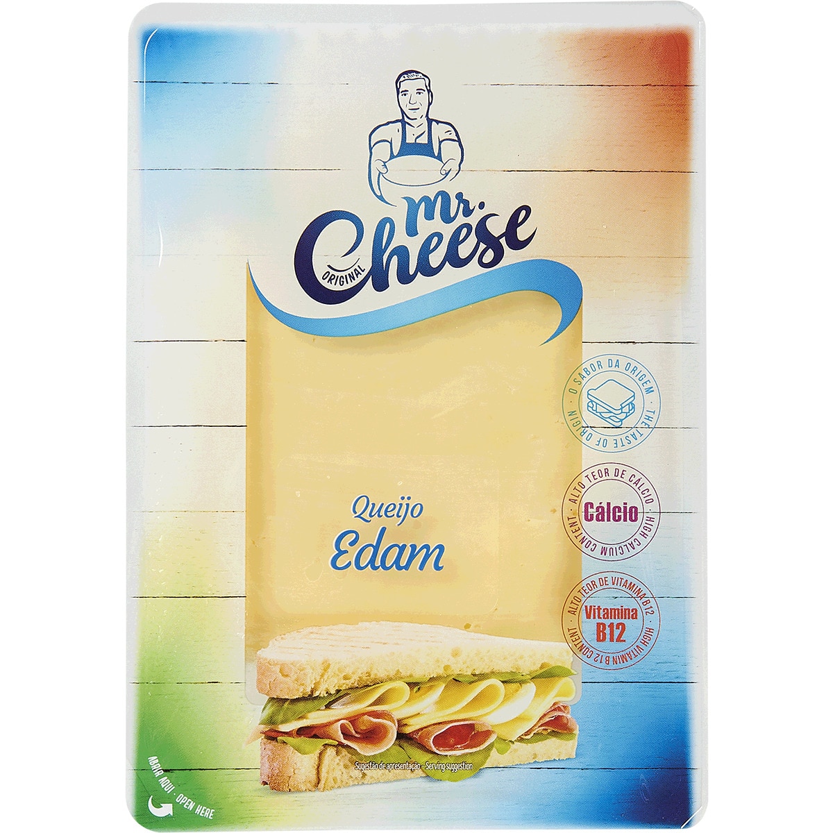 Queijo Edam em Fatias embalagem 150 g