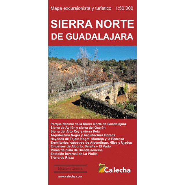 Imagem 0 de SIERRA NORTE DE GUADALAJARA. MAPA EXCURSIONISTA Y TURÍSTICO