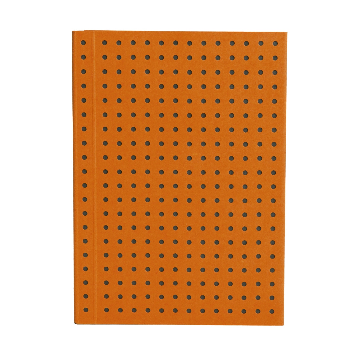 Libreta Lisa A7 Circulo Paper-Oh Naranja sobre Gris 1