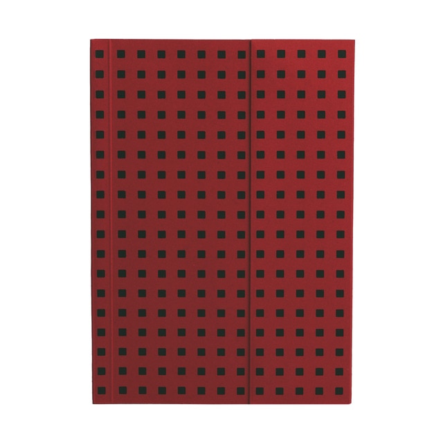 Imagem 0 de Bloco liso B6 Quadrado vermelho sobre preto