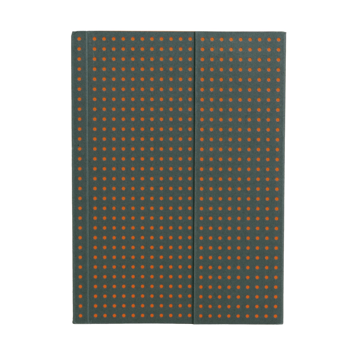 Libreta Lisa A6 Circulo Paper-Oh Gris sobre Naranja 1