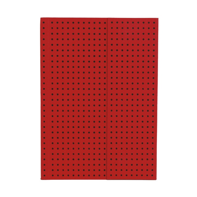 Imagem 0 de Bloco de linhas A6 Círculo vermelho sobre preto