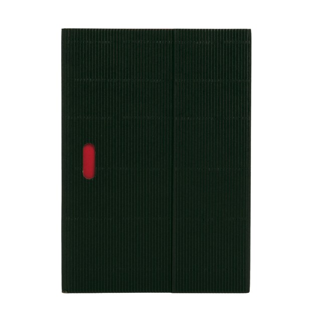 Imagem 0 de Bloco Ondulado A5 Liso Paper-Oh preto e vermelho