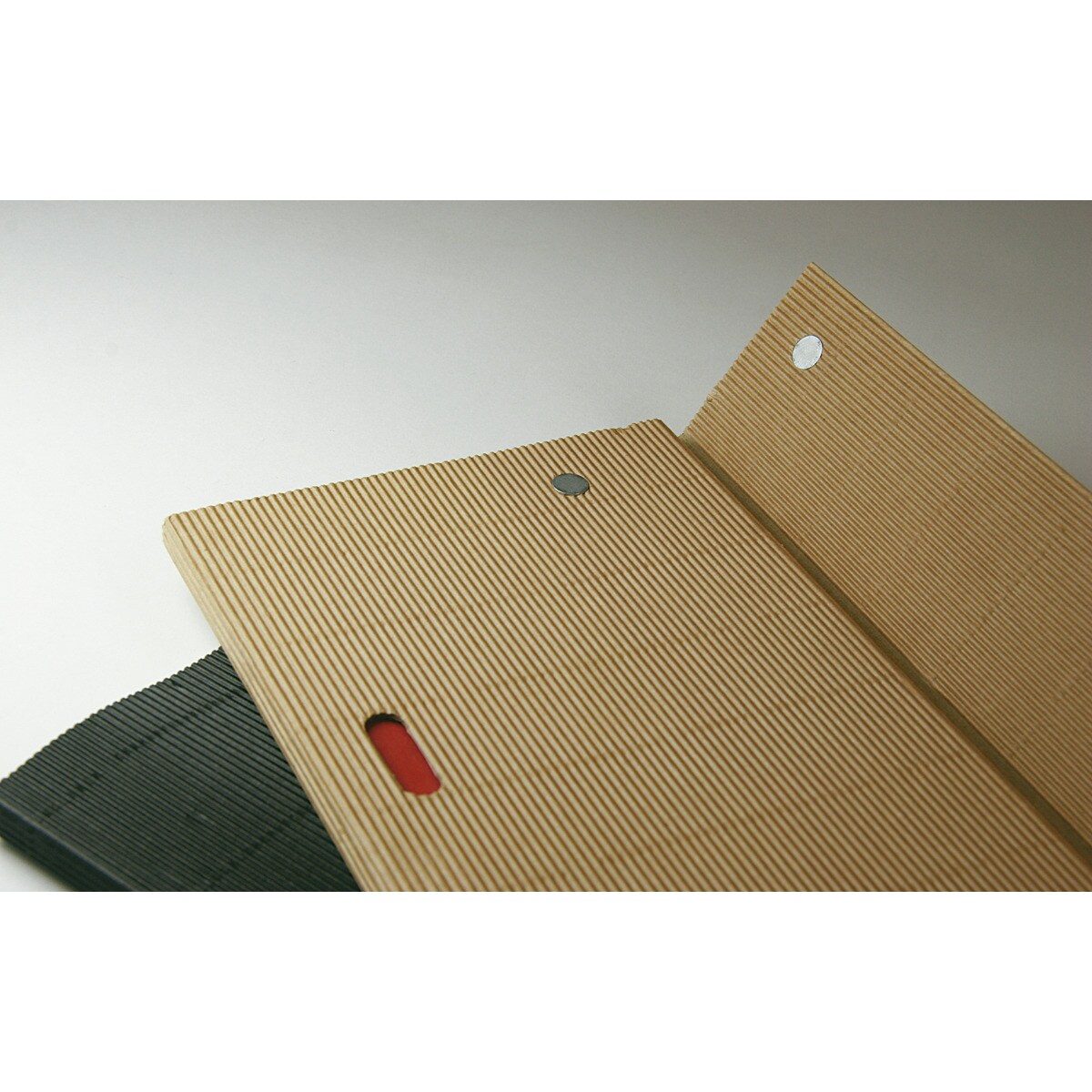 Bloco Ondulado Natural B5 Liso Paper-Oh preto e vermelho Preto / Vermelho-4