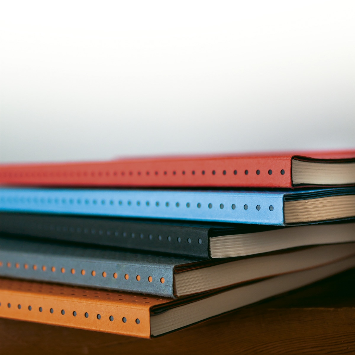 Bloco de linhas A4 Círculo azul sobre cinzento Azul / Cinzento-4