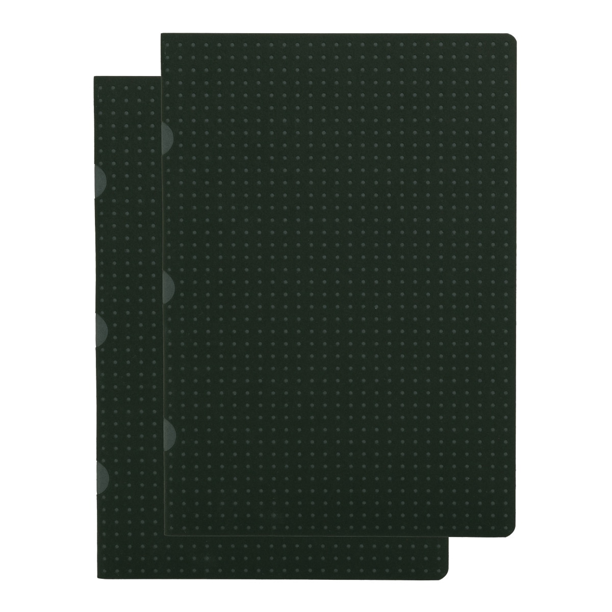 Pack de 2 blocos de linhas A5 Cahier Círculo preto sobre cinzento Preto / Cinzento-1