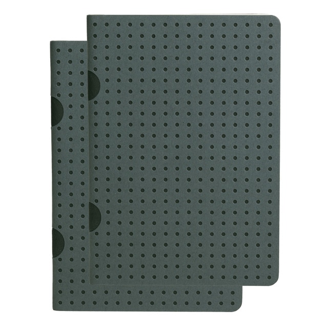 Imagen 0 de Pack 2 Libretas Milimetrado B7 Cahier Circulo Paper-Oh Gris sobre Negro