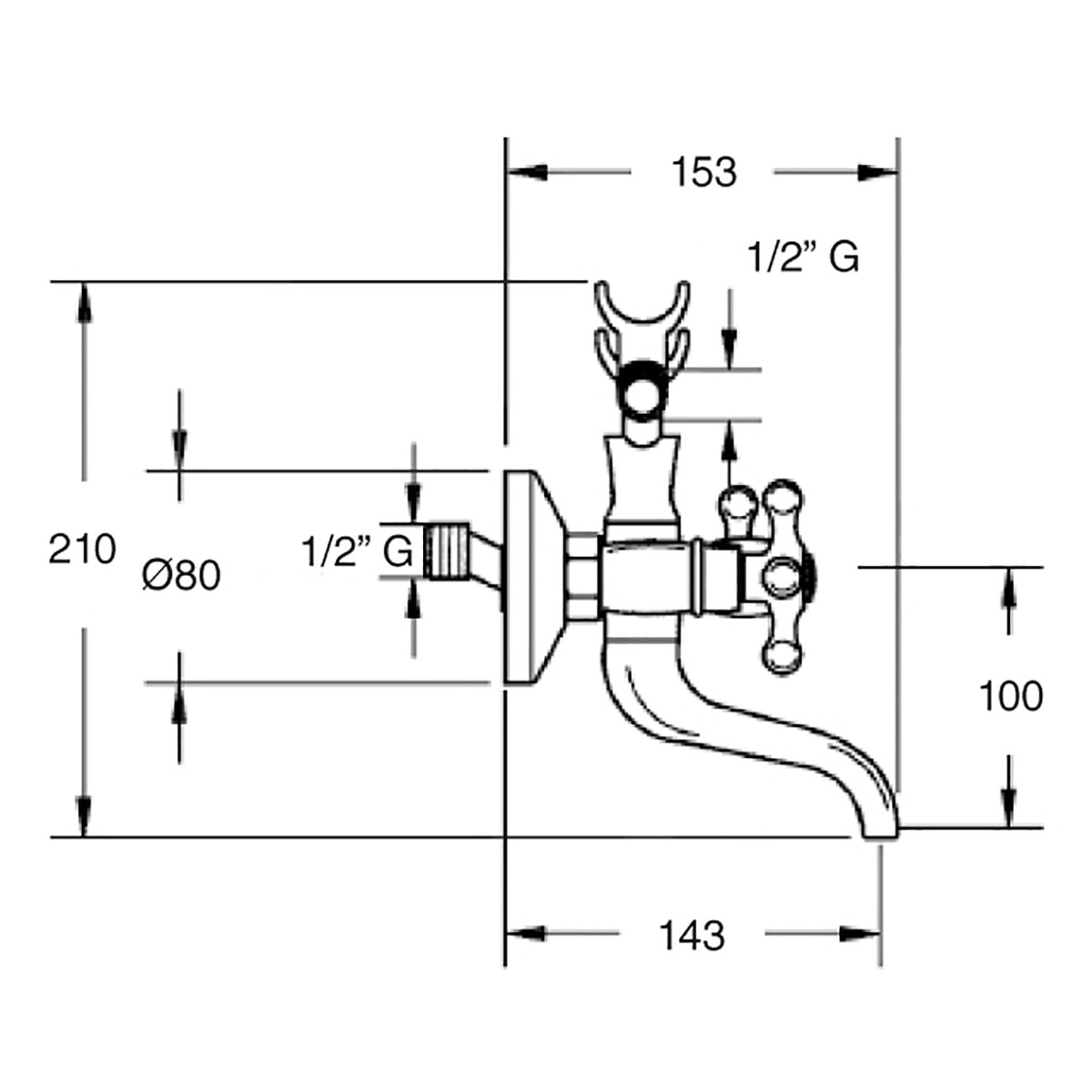 Torneira bicomando para banheira Época Cromado-2