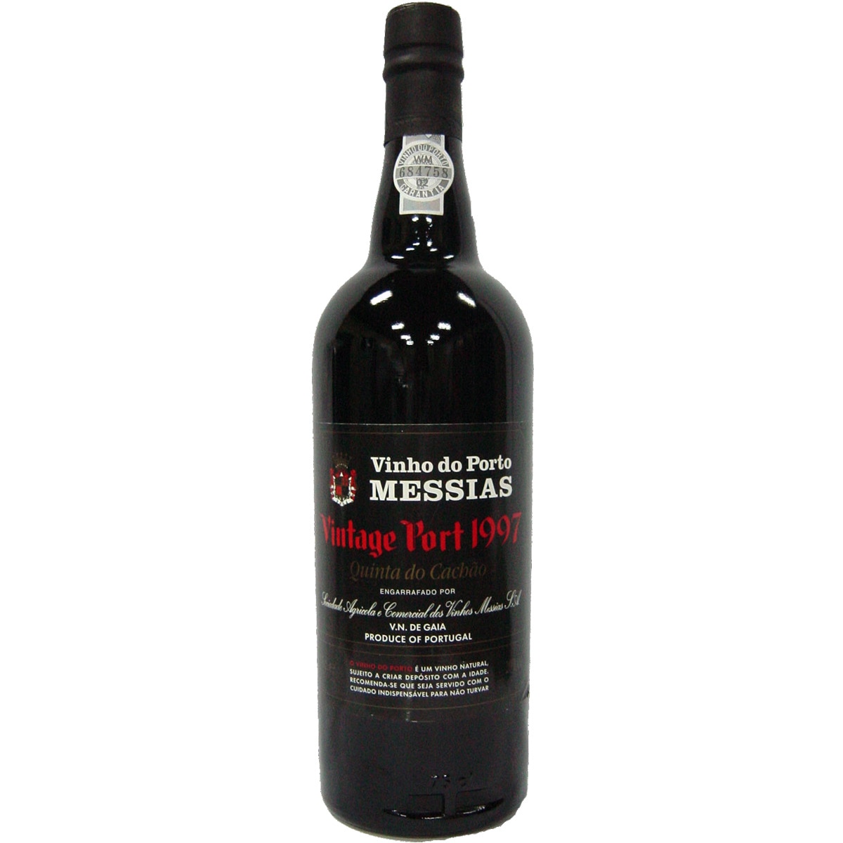 Vinho do Porto Vintage 1997 garrafa 75 cl