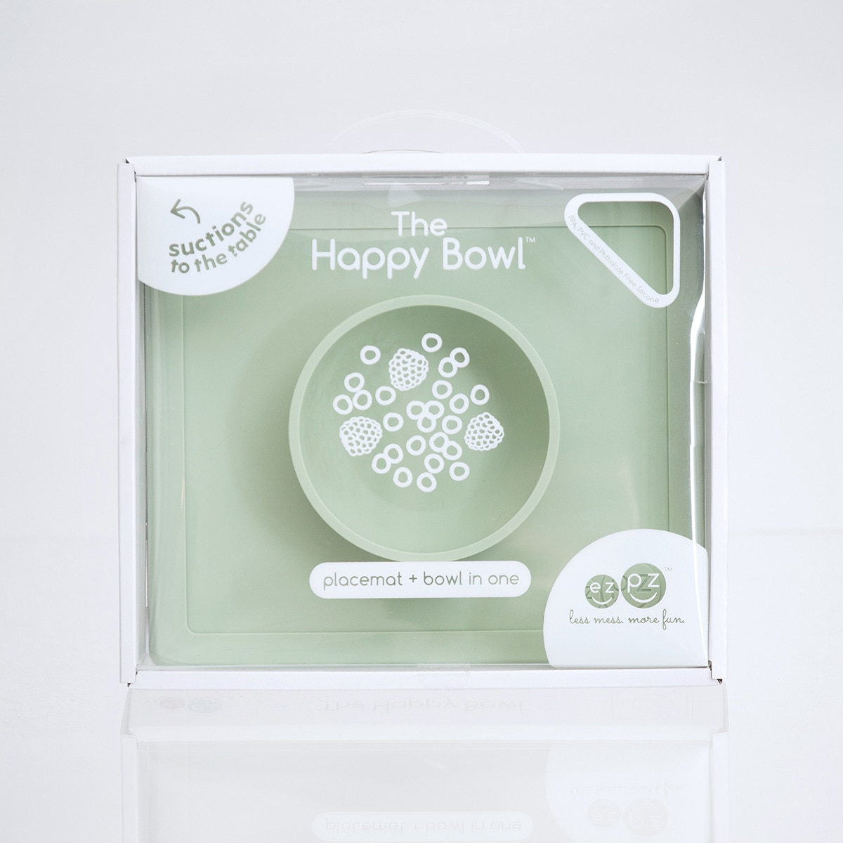 Bowl silicona EZPZ Happy Bolw (24M+) Gris verdoso-2