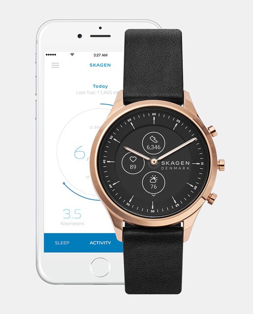 Smartwatch Skagen Hybrid HR/ Micro SKT3102 de piel negro · Skagen · El  Corte Inglés