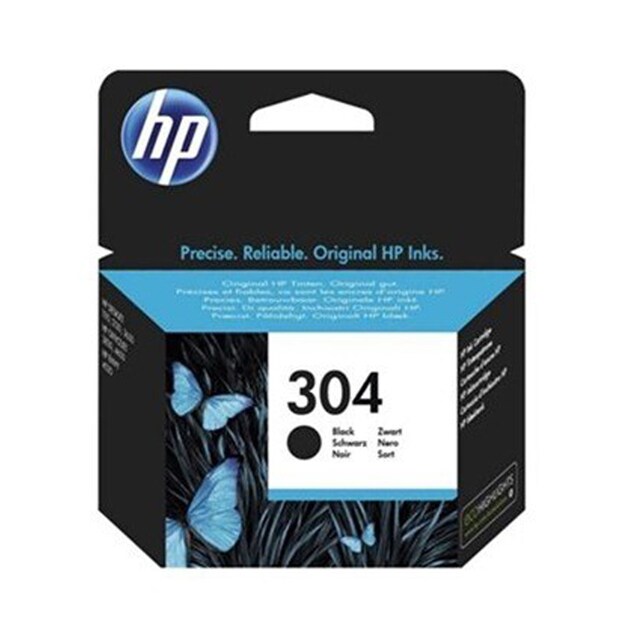Imagen 0 de Cartucho de tinta original HP 304 negro (N9K06AE) Sin blister