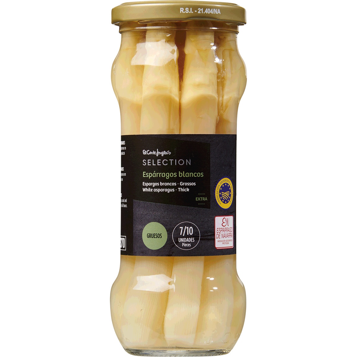 Espargos Brancos Grossos 7/10 Unidades frasco 205 g