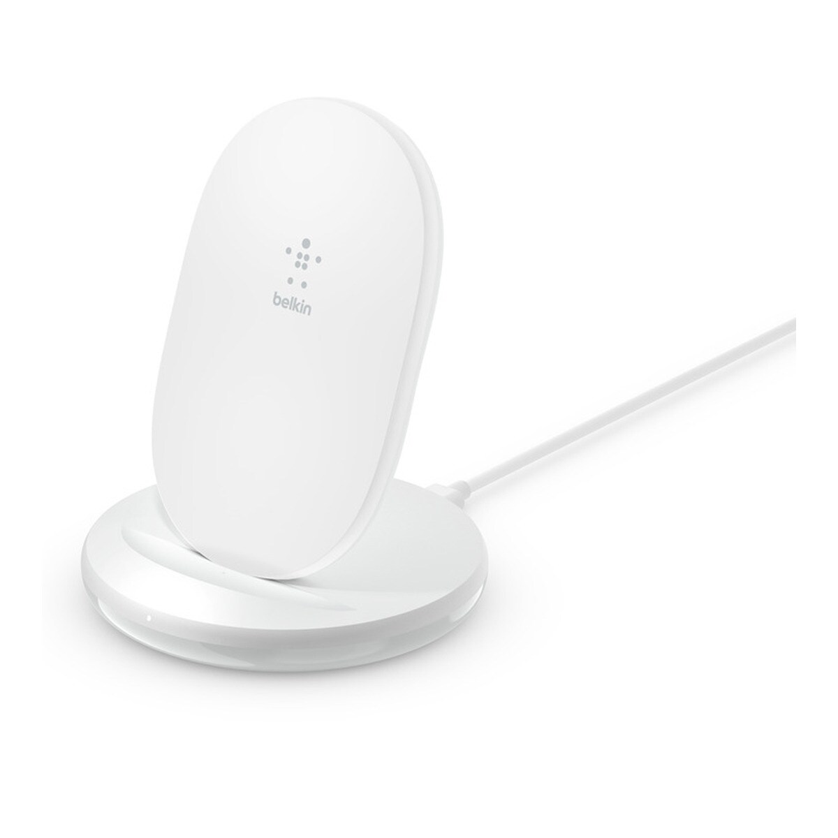 Soporte de carga inalámbrica Belkin + Cargador de pared QC Blanco Blanco-2