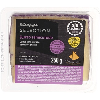 Queijo Semi-Curado Pré-Cortado sem Lactose embalagem 250 g - El Corte Inglés Selection