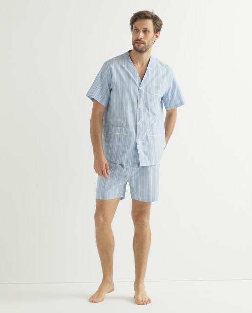 pijama corto tela hombre