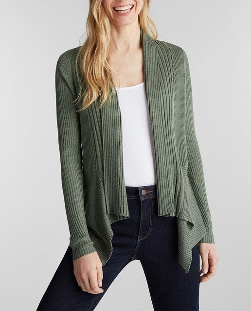 Cárdigan de mujer abierto de canalé · Esprit · El Corte Inglés