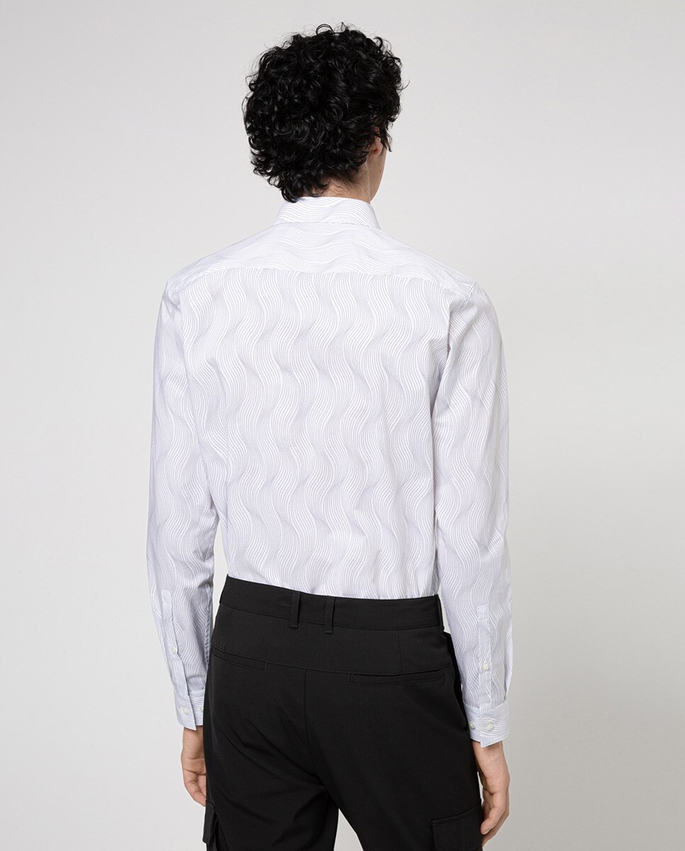 Camisa de hombre slim fit de algodón con estampado floral · Hugo · El Corte  Inglés