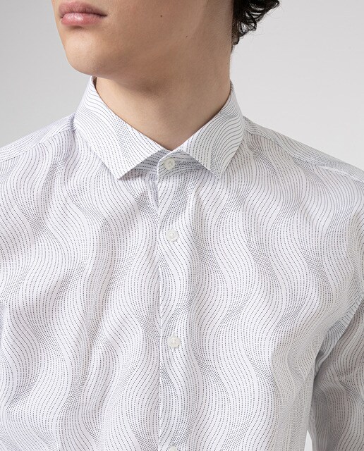 Camisa de hombre slim fit de algodón con estampado floral · Hugo · El Corte  Inglés