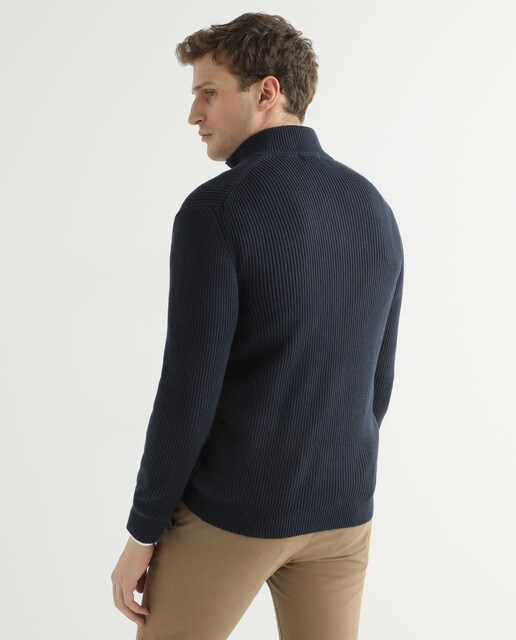 Cárdigan de hombre slim azul oscuro · Florentino · El Corte Inglés