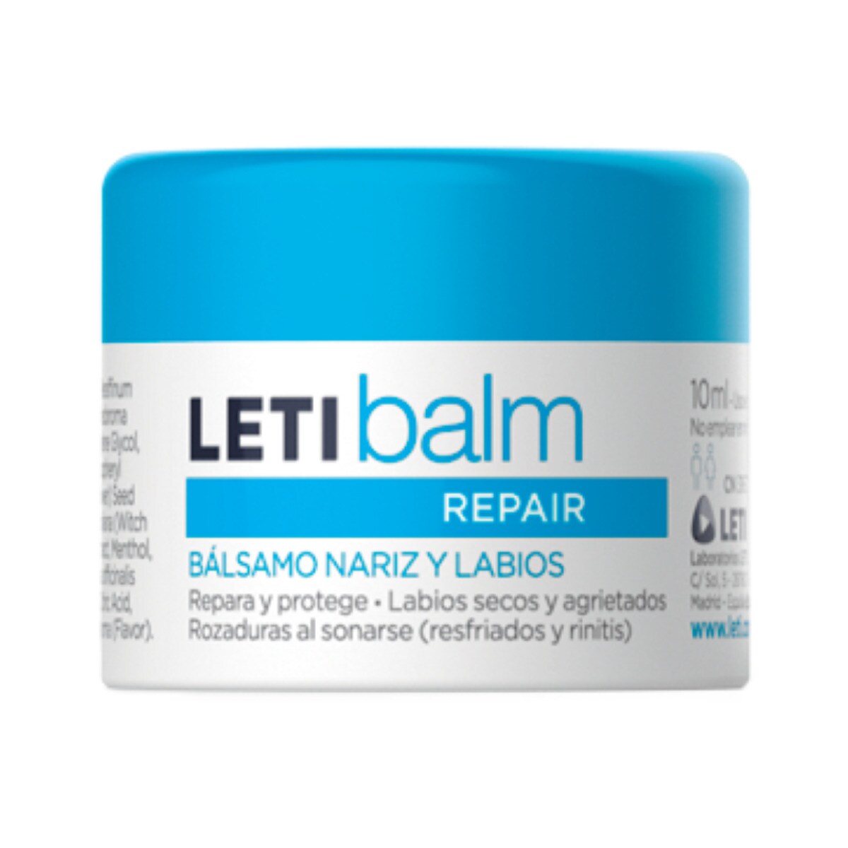 Letibalm Repair Bálsamo Nariz Lábios 10ml Leti 1