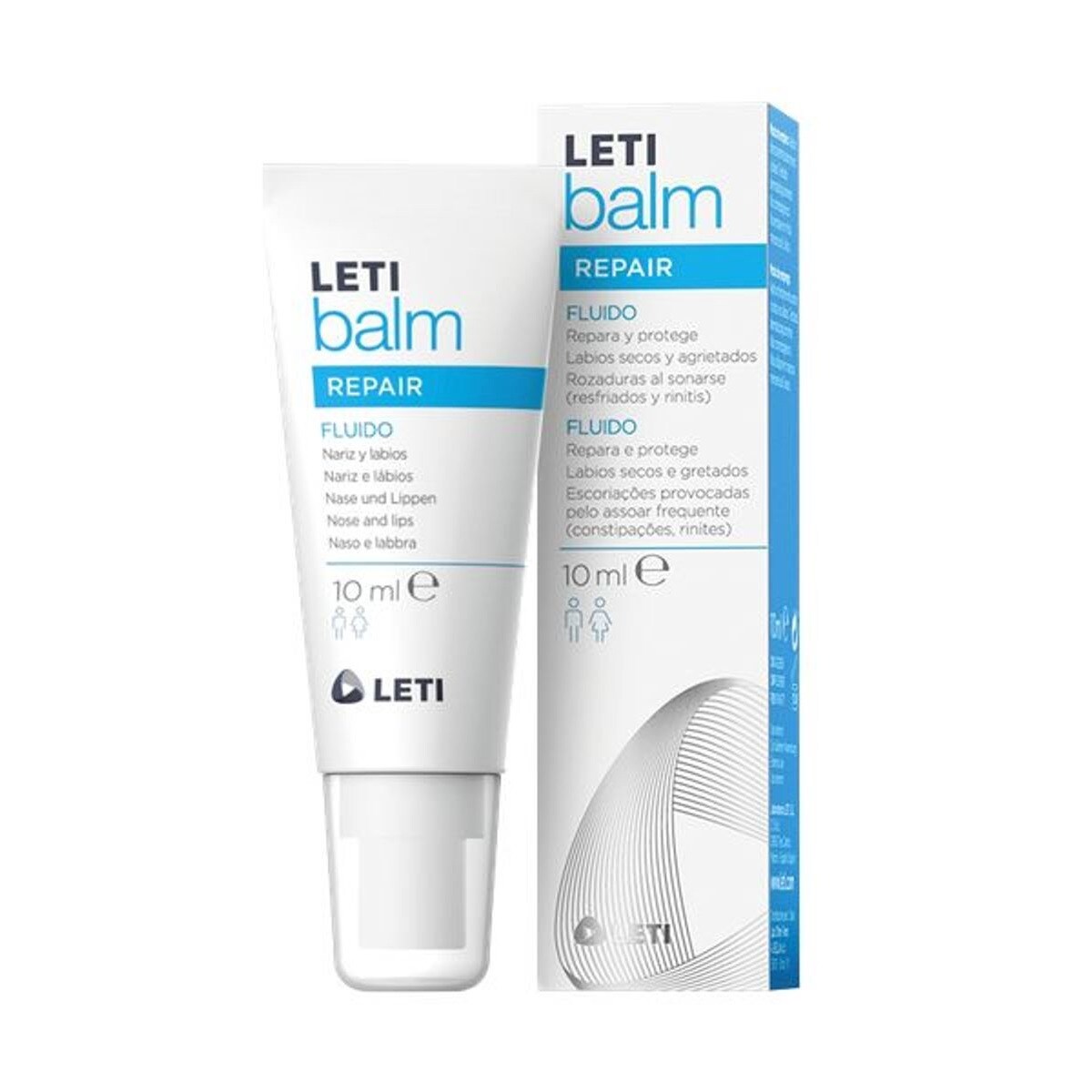 Letibalm Fluido Reparador Nariz e Lábios 10ml Leti 1