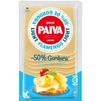 Queijo Flamengo de Lamego Light -50% de Gordura em Fatias embalagem 180 g - Paiva