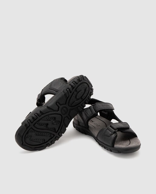 Sandalias de hombre Geox en negro con doble cierre adherente · Geox · El Corte  Inglés