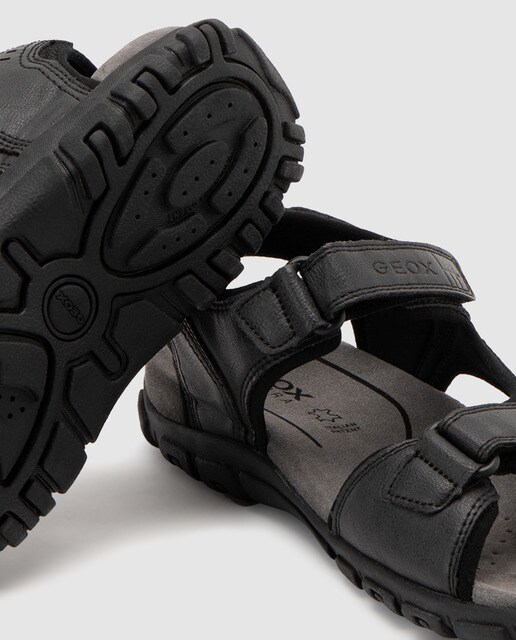 Sandalias de hombre Geox en negro con doble cierre adherente · Geox · El Corte  Inglés