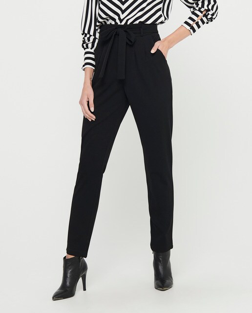 Pantalón pinzas de mujer ajustado y de cintura alta · jdy · El Corte Inglés