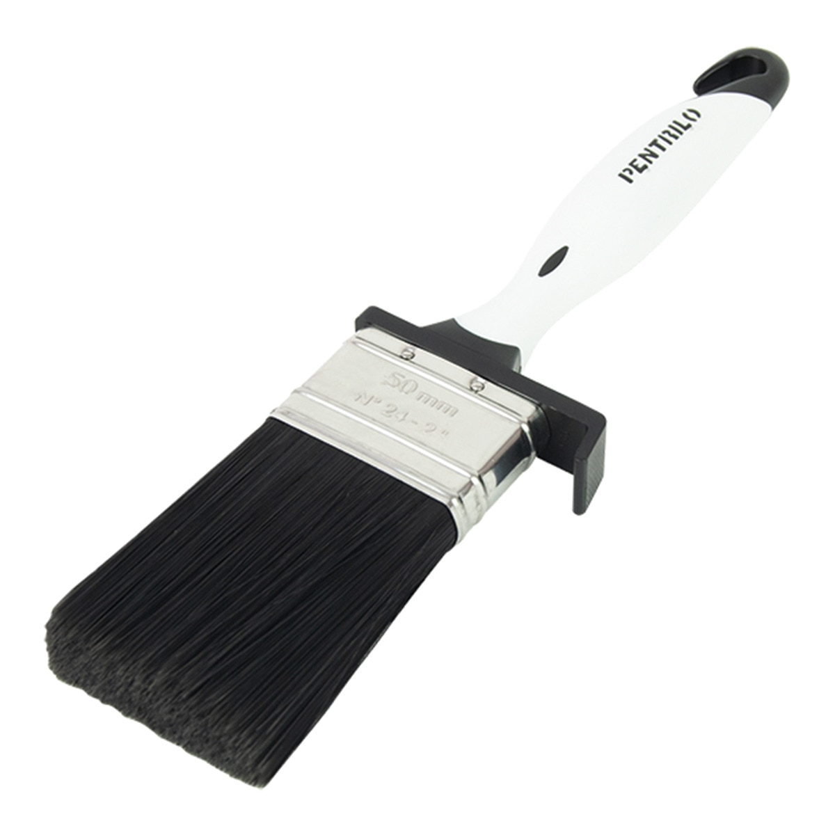 Trincha Trimaterial para Protetores Madeira Branco / Preto-1