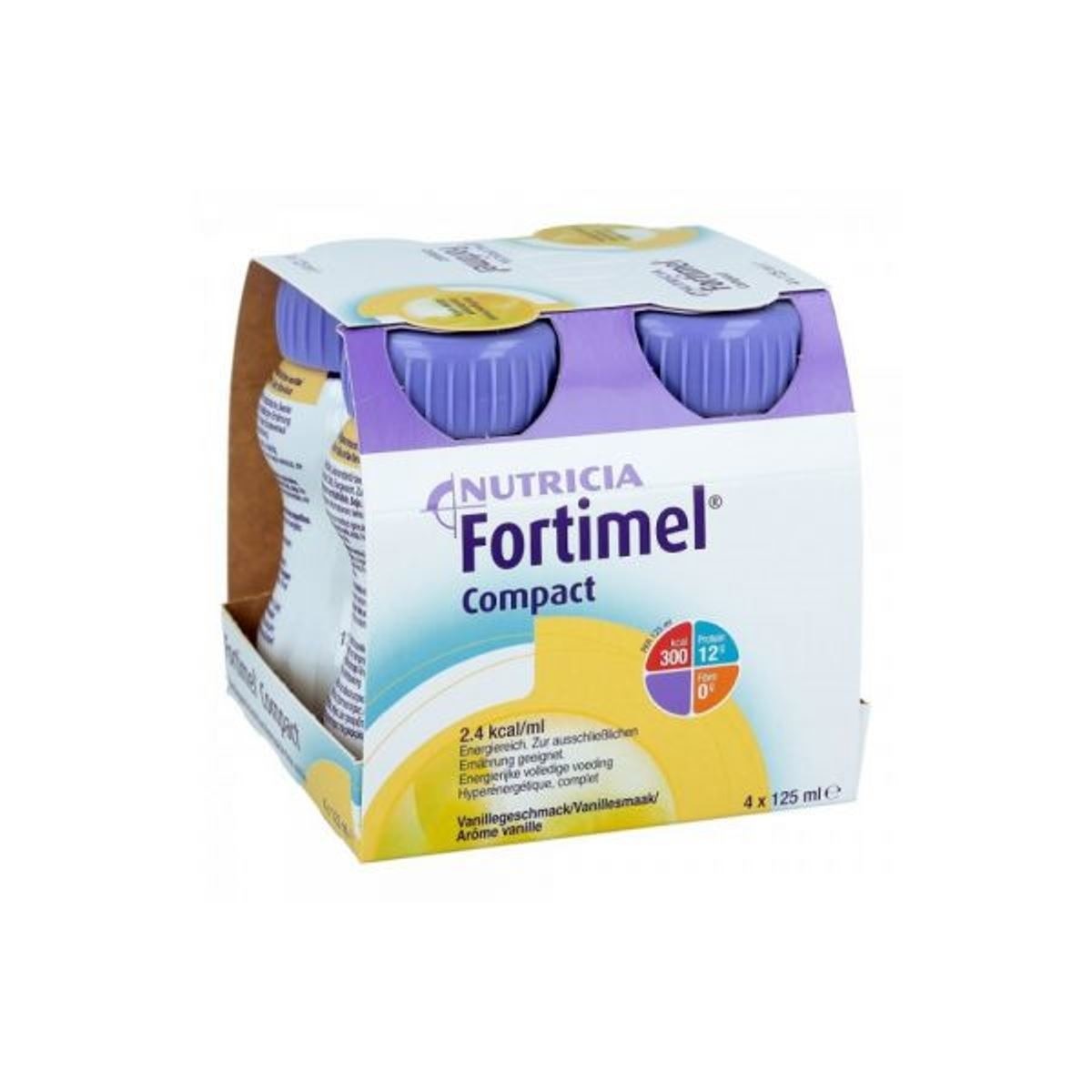 Imagem 0 de Suplemento Alimentar Nutricional Fortimel Compact Baunilha - 4x125 ml