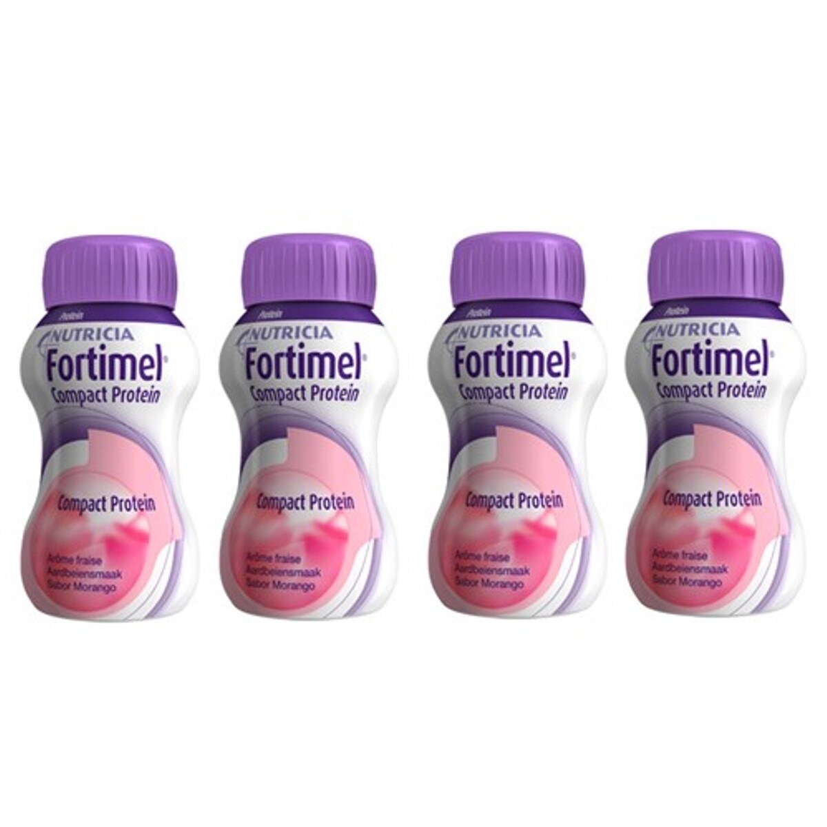 Suplemento Alimentar Nutricional Fortimel Compact Protein Morango - 4x125 ml 1