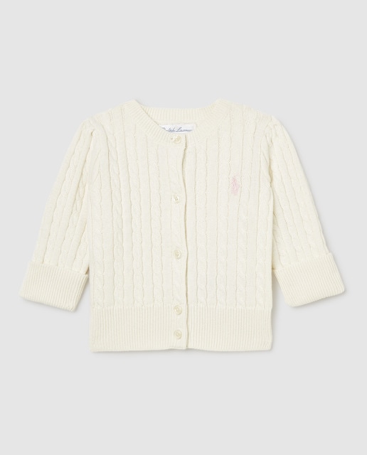 Imagem 0 de Cardigan de Malha do Cabo de Algodão de Bebé