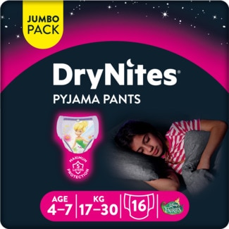 Cuecas Médias Menina 4 aos 7 Anos embalagem 16 unidades - Huggies