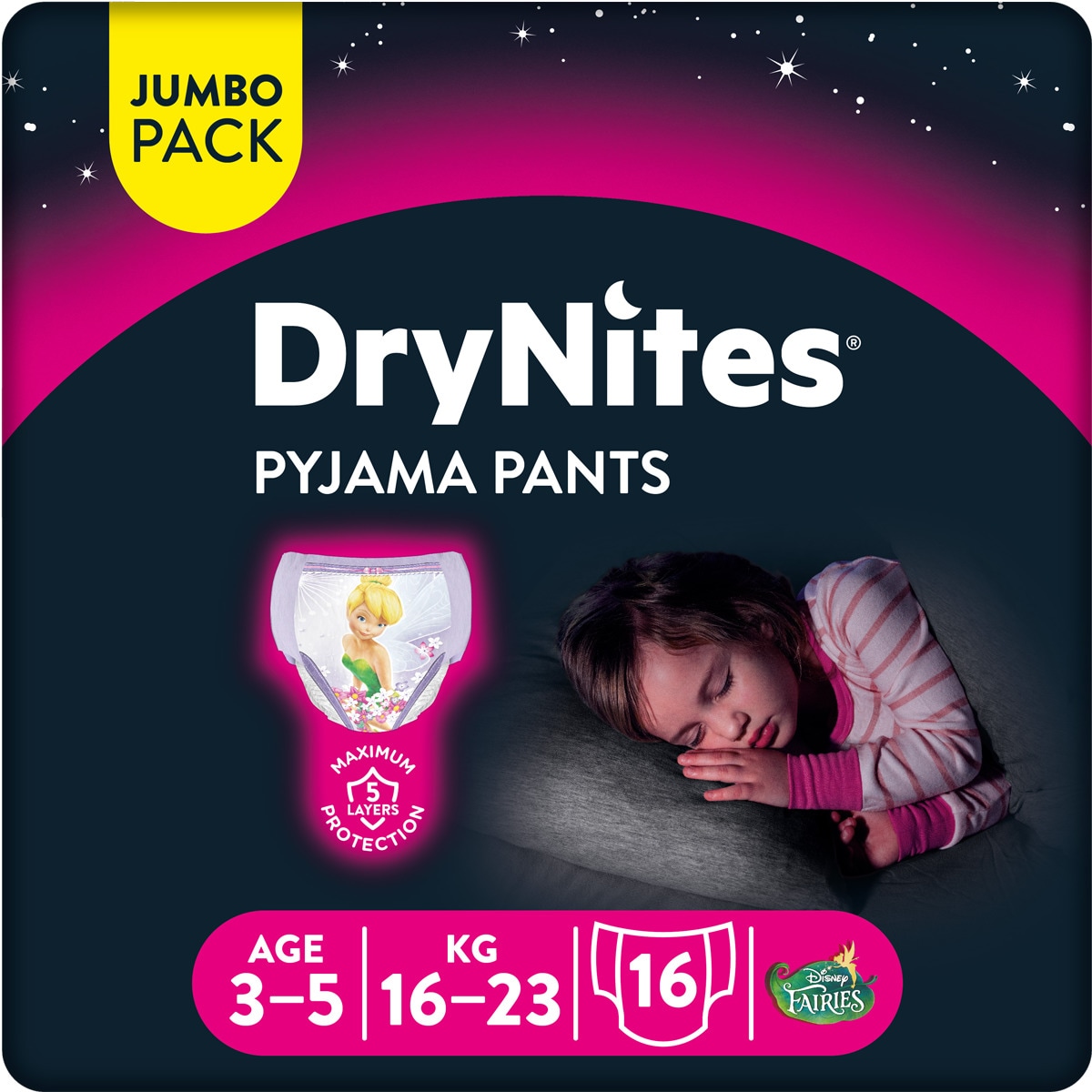 Cuecas Menina 3 aos 5 Anos 16 unidades