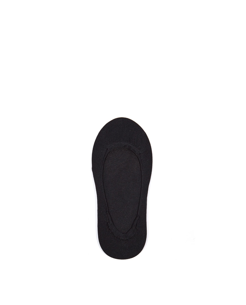 Pack de 2 pezinhos de poliamida sem costuras Preto-1
