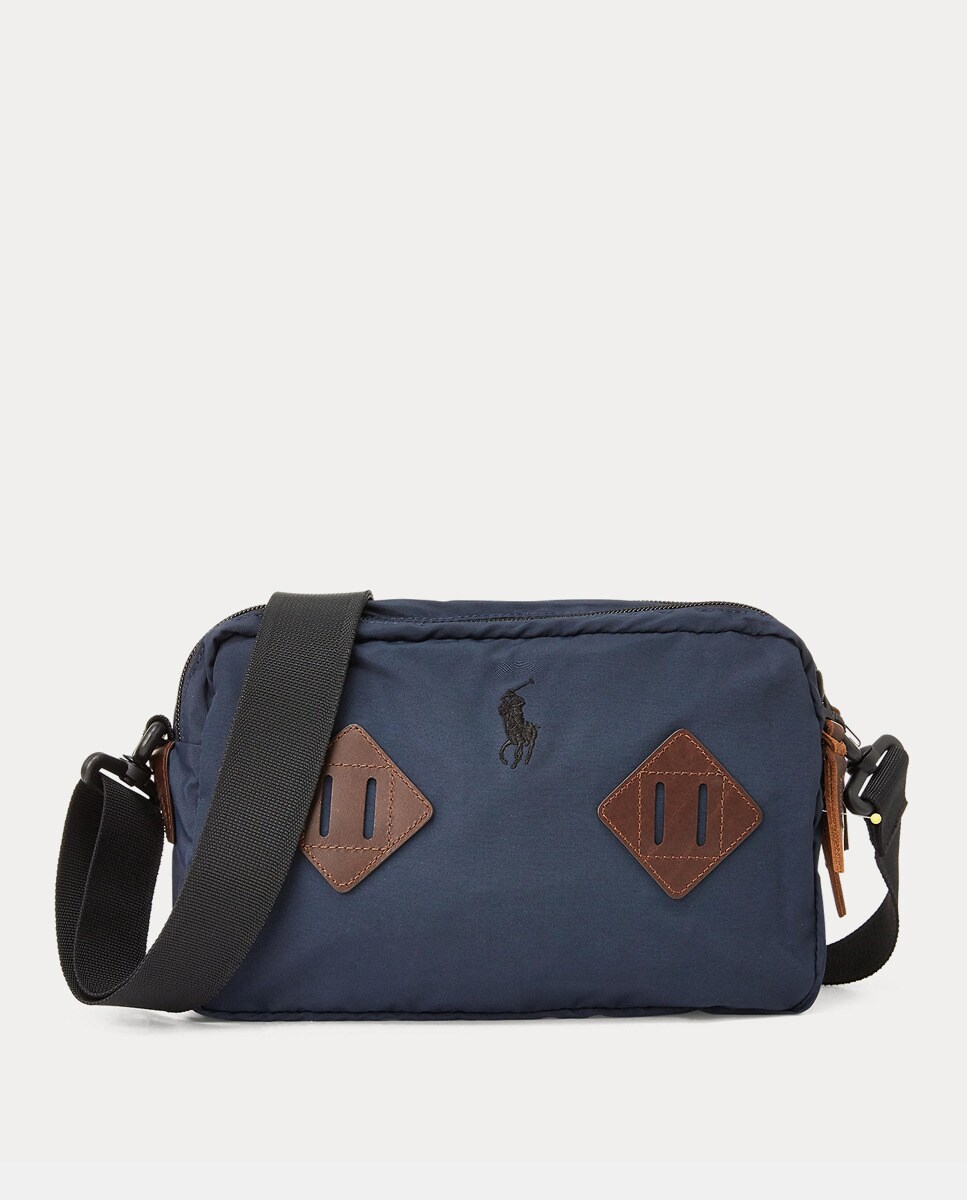 Bandolera de hombre Polo Ralph Lauren en mezcla de algodón en azul marino  con cremallera · Polo Ralph Lauren · El Corte Inglés