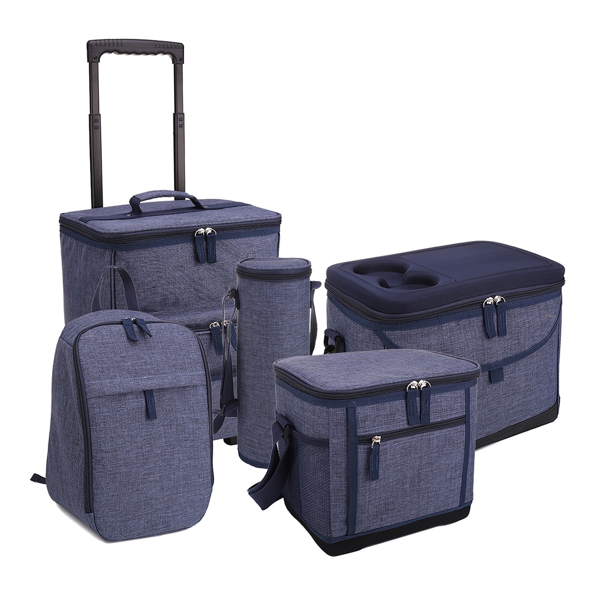 Colecção porta-alimentos e bebidas Azul Azul-1