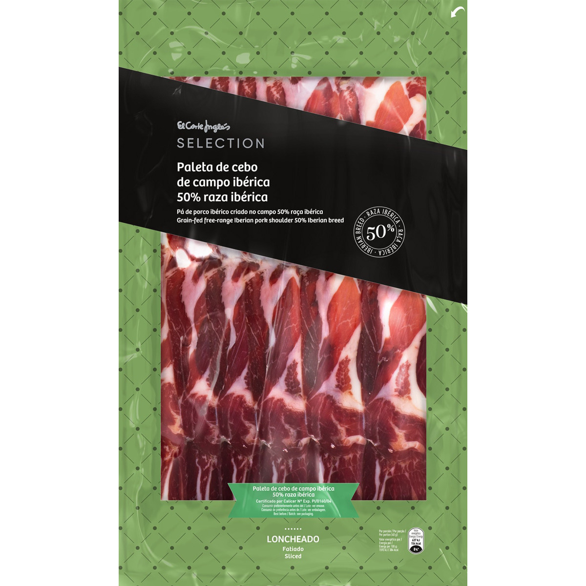 Presunto Pá Ibérico Campo 50% unidade 150 g