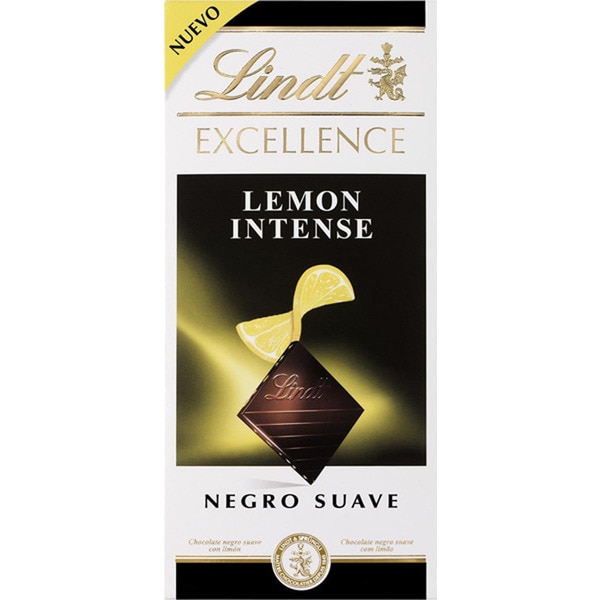 Chocolate Preto com Pedaços de Limão Excellence embalagem 100 g
