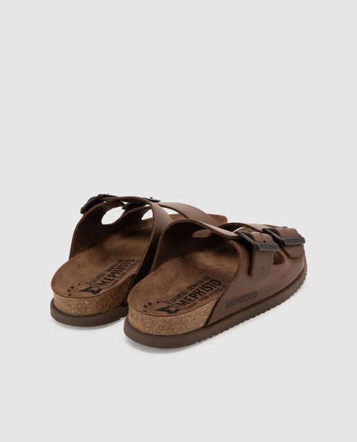 Sandalias de hombre Mephisto en marrón oscuro con doble hebilla · Mephisto  · El Corte Inglés