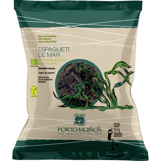 algas deshidratadas ecológicas espaguetis de mar bolsa 50 g - Porto Muiños