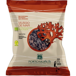 algas deshidratadas ecológicas musgo de mar bolsa 50 g - Porto Muiños