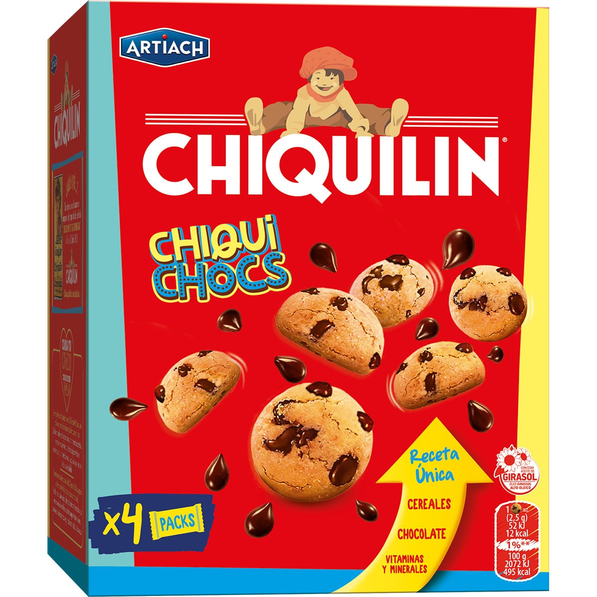 mini galletas con pepitas de chocolate estuche 140 g