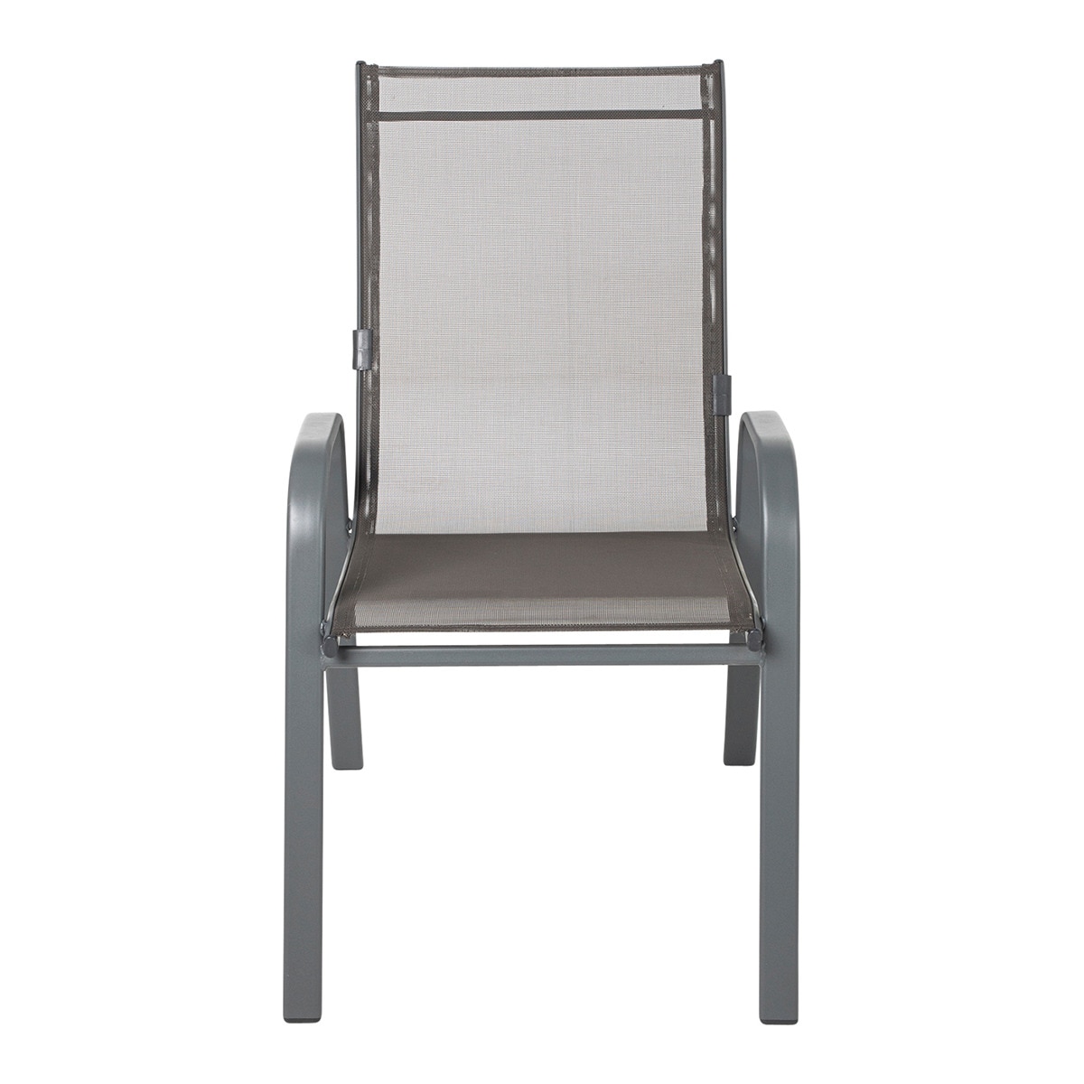 Sillón de comedor de jardín apilable Agadir Basics El Corte Inglés Gris-2