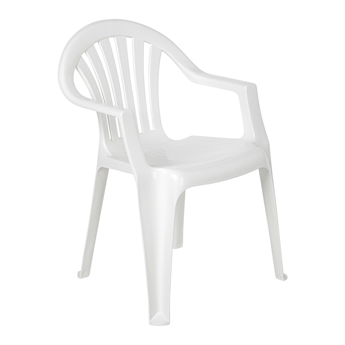 Sillón de comedor de jardín de resina Eume 3G Resins Blanco-1