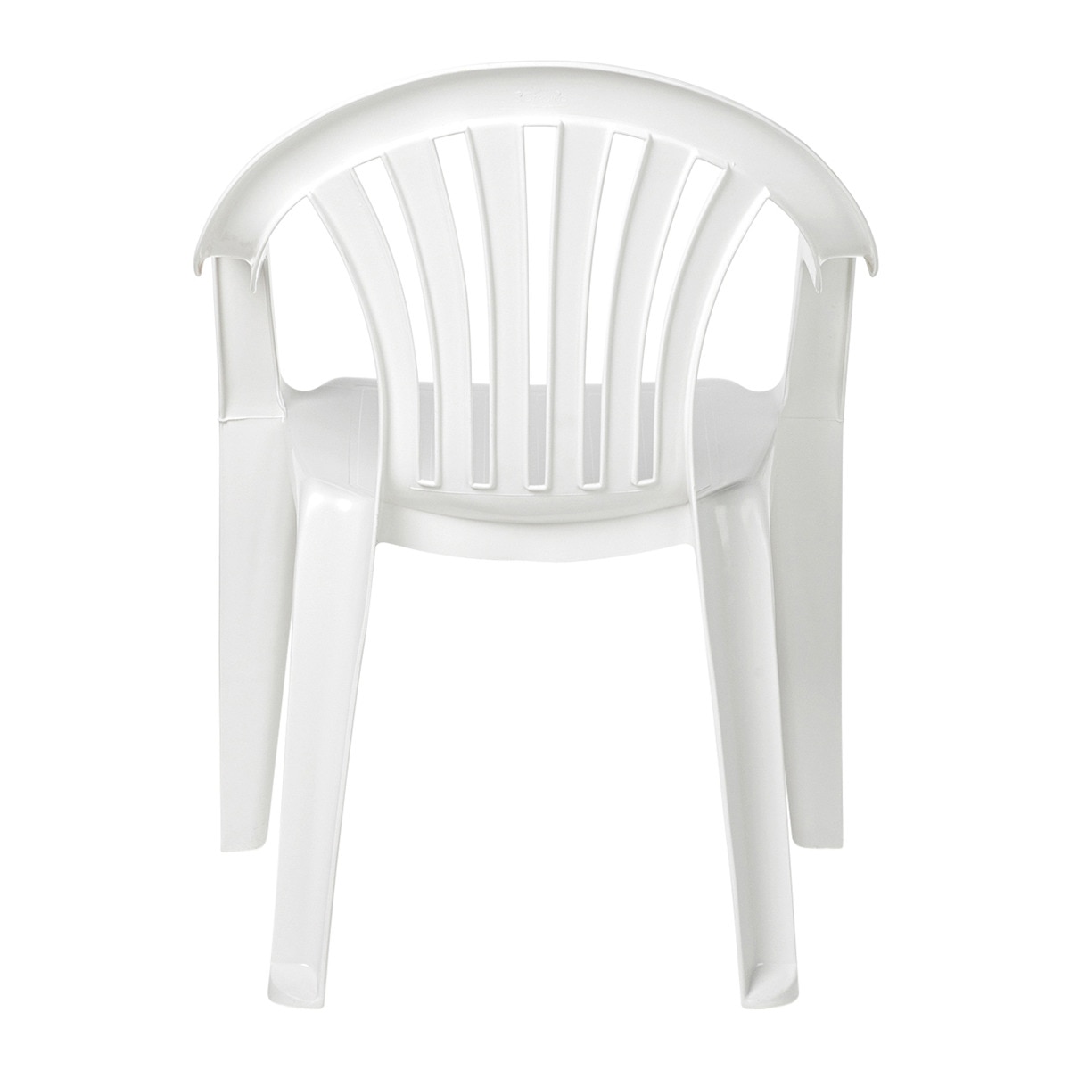 Sillón de comedor de jardín de resina Eume 3G Resins Blanco-4